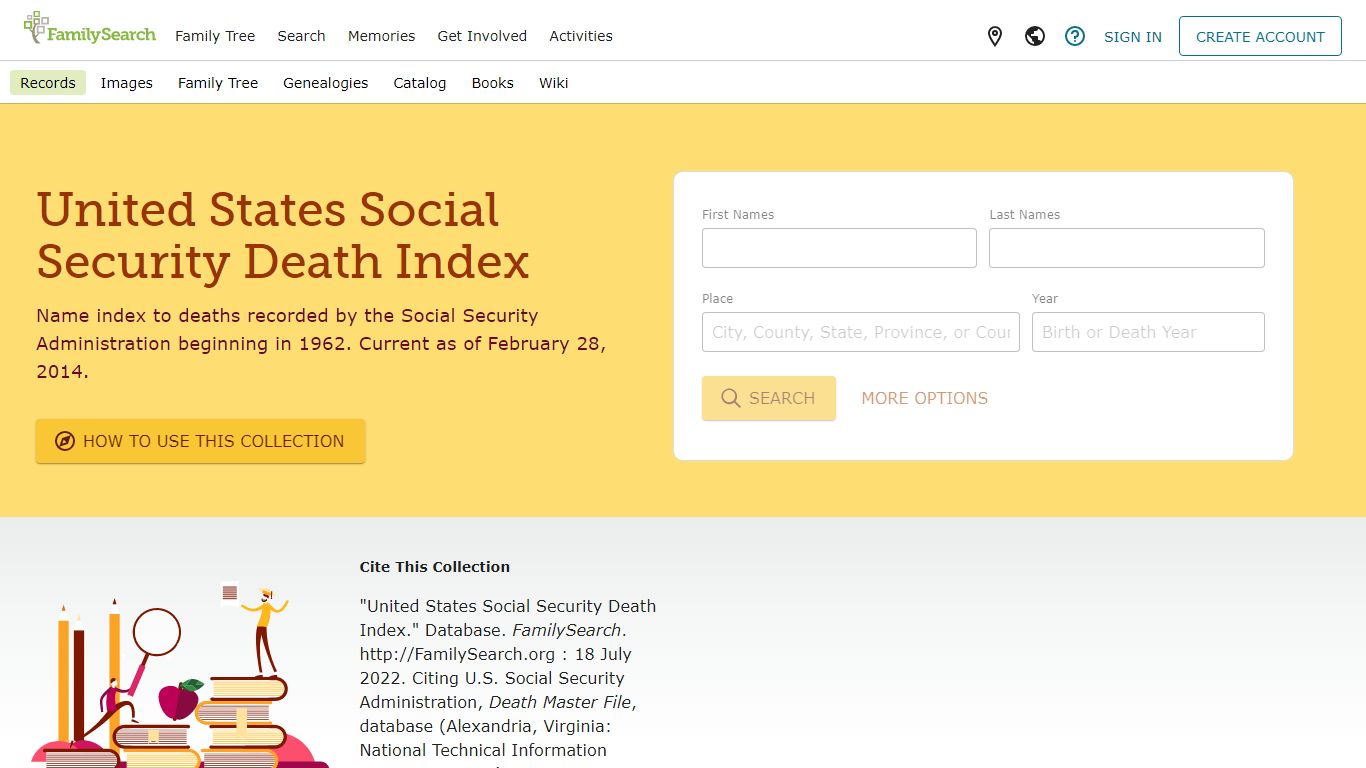 United States Social Security Death Index • FamilySearch